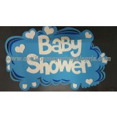 Cartel Goma Eva Nube F.C/ Baby shower x1