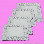 Blonda calada rectangular 34x41 x100u**