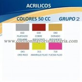 EqArte Acrilico Pintura 50cc METAL/ FLUO x6 *