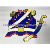 Patrio Pechera de granadero con sable x12