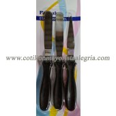 Rep. Set espatulas metal (red/esc/punta) x3