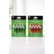 Vela palito pelotita de futbol verde o rojo x8