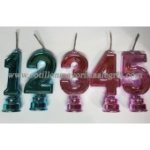 Vela Numerote METALIZADO CROMADO R/C x10 *