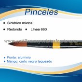 Pincel Redondo Sintetico Mixto EQ Nº20 *
