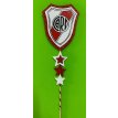 Adorno Pinche ESCUDOS FUTBOL SIL x3