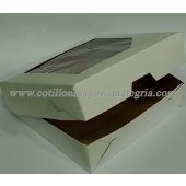 Caja Galletitas c/ visor CUADR 15x15x3.5 (desar)x1u*