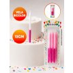 Velas velitas 13 cm party candle x6 unidades