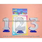 Vela Numero Con Brillo Chispita CAJA x6*