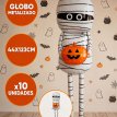 Hallo. globo momia con calabaza grande 123cm x10