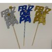 Adorno Pinche Feliz dia / Ma / PA /comun (colores surtidos) x3