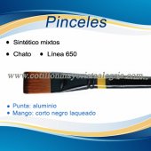 Pincel Plano Sintetico Mixto EQ Nº16 *
