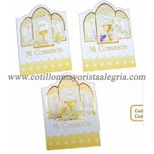 Invitacion comunion libro abre para arriba (cod 5106) x60
