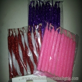 Vela Velon con brillo ECO JC x10