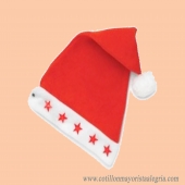 Gorro Papa Noel con Luz x1