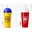 ******Vaso Duro CAJAx100 milkshake boca river x encargo