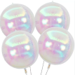 Globo metalizado esfera iridiscente tornasol 22 pul x5