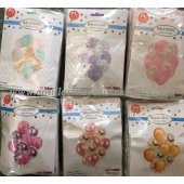 SET Globo metalizado con confettis x10 piezas!!