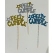Adorno Pinche frase Feliz cumple con estrellas (nuevo sil)x3