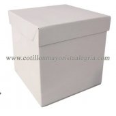 Caja cuadrada para tortas altas CON TAPA 25x25x27*