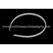 Vincha lisa blanca /negra paquete x12 