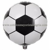 Globo metalizado pelota de futbol / boca river redondos 18" 