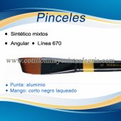Pincel Angular Sintetico Mixto EQ Nº8 *