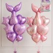 Set globo cola de sirena x5 piezas