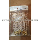 Denario / Rosario Blanco - Cristal x10