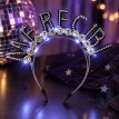 *****Vincha me recibi strass brillo Y LUZ 