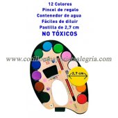 Paleta Acuarelas Paleta ovalada gde. cbx *