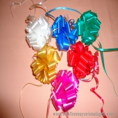 Moños multicolor x40