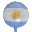 Rep. Globo metalizados redondo argentina con sol 18"