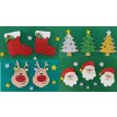 Navidad Aplique Goma eva varios x5