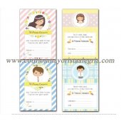 Estampa Comunion Simple Ladybug 5x10u.