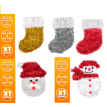 Navidad Deco bota/ papa noel/ muñeco nieve colgante 34x25 cm x1