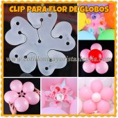 Clip para armar globos en flor CHICO