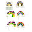 Adorno Pinche topper arco iris porcelana